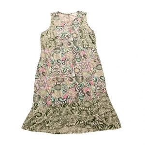 J.Jill Womens size XS Petite  Floral Print Sleeveless Rayon High-Lo Dress